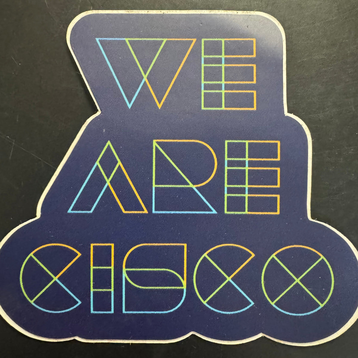 We are Cisco Abstract Sticker